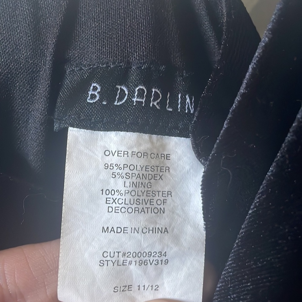 Vintage B. Darlin Black Embroidered Dress - Picture 2 of 6